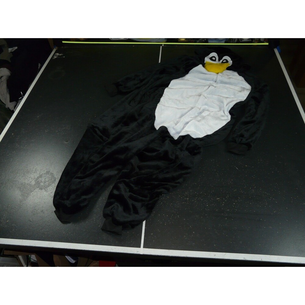 Black White Penguin Unisex Adult Large Animal Cosplay Costume Kigurumi Jumpsuit